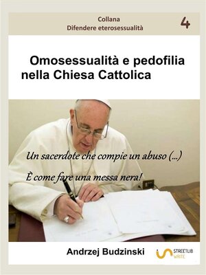 cover image of Omosessualità e pedofilia  nella Chiesa Cattolica